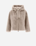 Herno SWEATSHIRT IN FAUX MINK FUR Chantilly GI000256D126241985