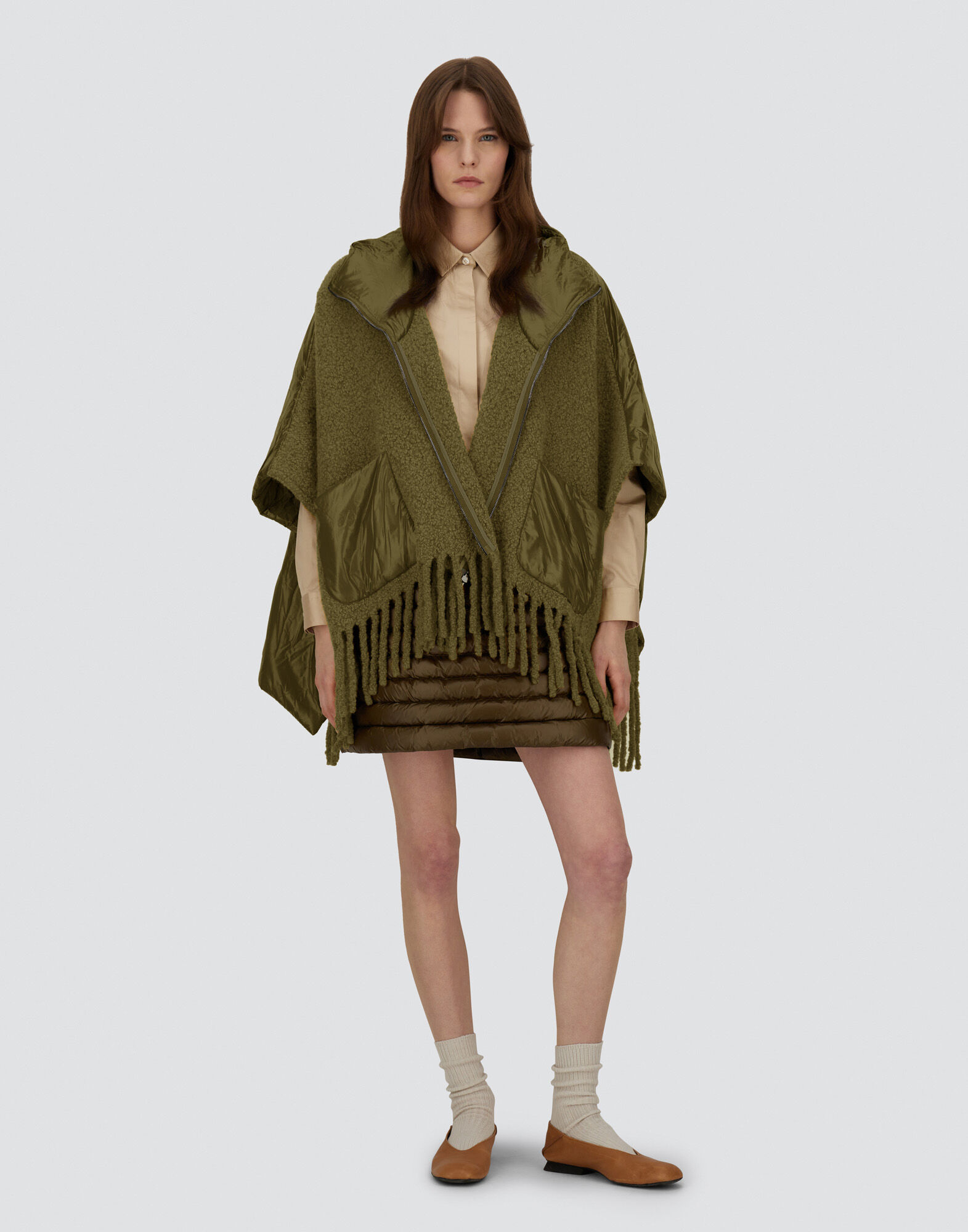 ベイクルーズ　APSTUDIO melton poncho ベイクルーズAPSTUDIO melton poncho