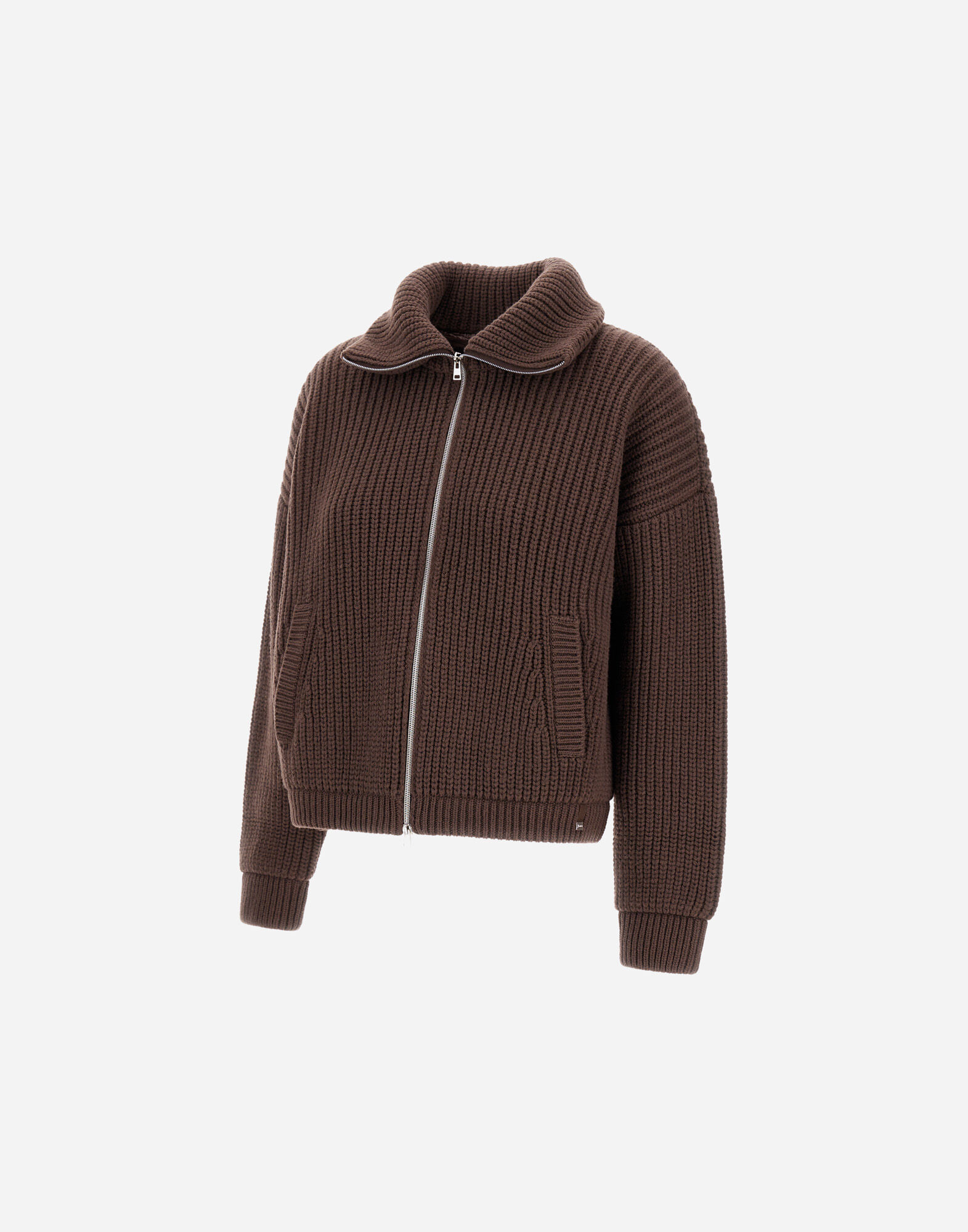 RESORT CARDIGAN IN INFINITY in Dark Chocolate for Women | Herno®