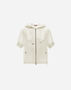 Herno RESORT SWEATSHIRT IN CASHMERE SILK Ivory GI00049DR380871200