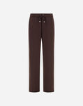 Herno TROUSERS IN MATT CREPE SATIN Dark Chocolate PT000176D127558800