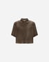 Herno RESORT SHIRT IN NEW LINEN Dark Chocolate CM00009DR17105Z8810