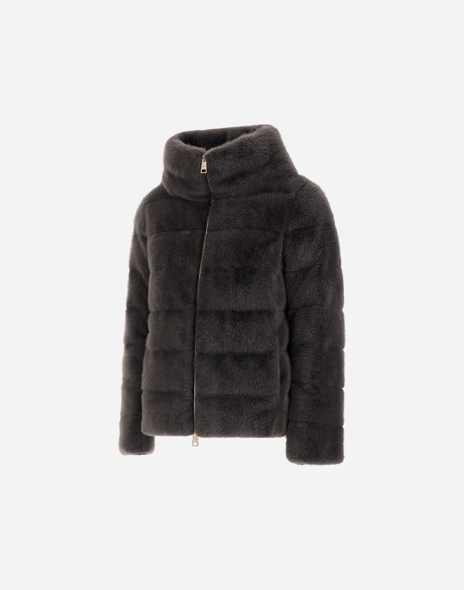 レディース PIUMINO CAPPA LADY ALTERNATIVE FUR HD グレー