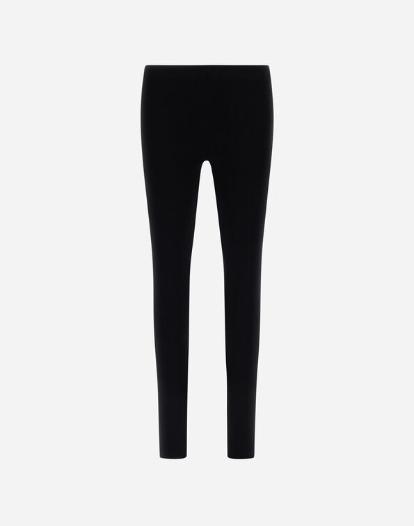 Herno RIBBED WOOL LEGGINGS Black MPT00002D703949300