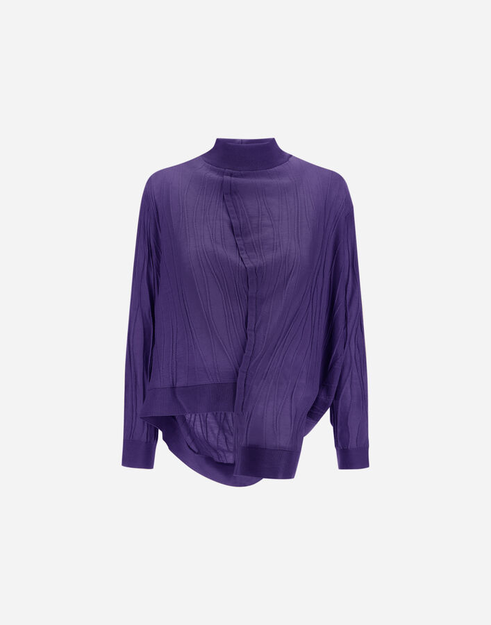 Herno PURE WOOL GLOBE SWEATER Purple ML000002X701924705