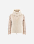 Herno CAPE IN NYLON ULTRALIGHT AND LADY ALTERNATIVE FUR Chantilly PI002017D12017Z1985