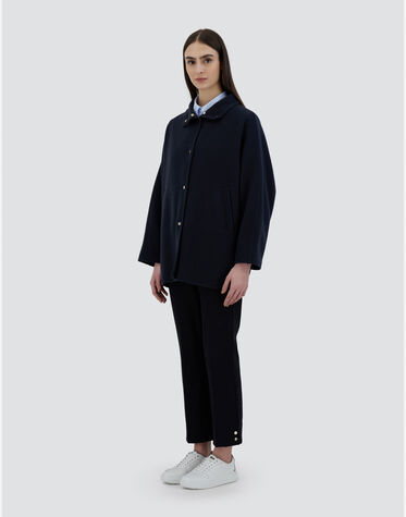レディース ニュー・モダンウール コート ネイビーブルー | Herno  