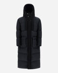 Herno PARKA IN NYLON CHAMONIX AND NEW DIAGONAL SCUBA Black Espresso PI001069U120049389
