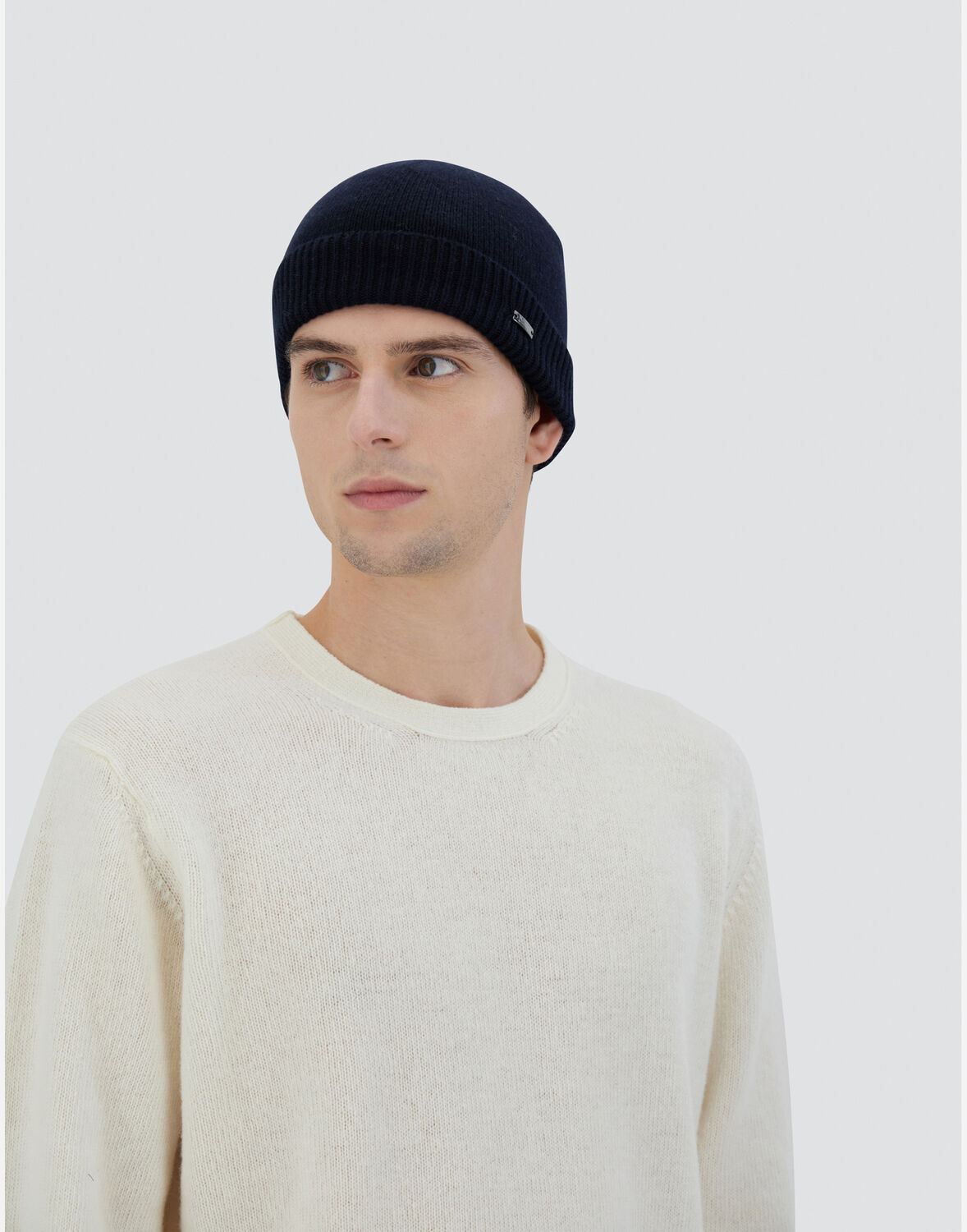 Herno インフィニティ ベーシック ニットキャップ In Navy Blue