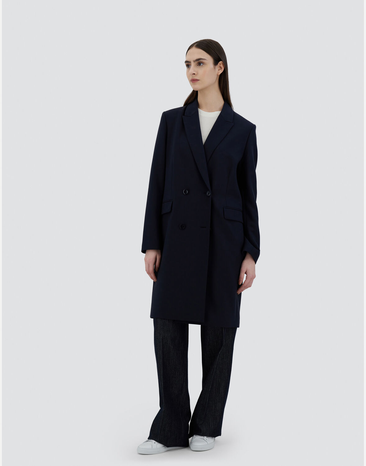 Herno エブリデイ コート In Navy Blue