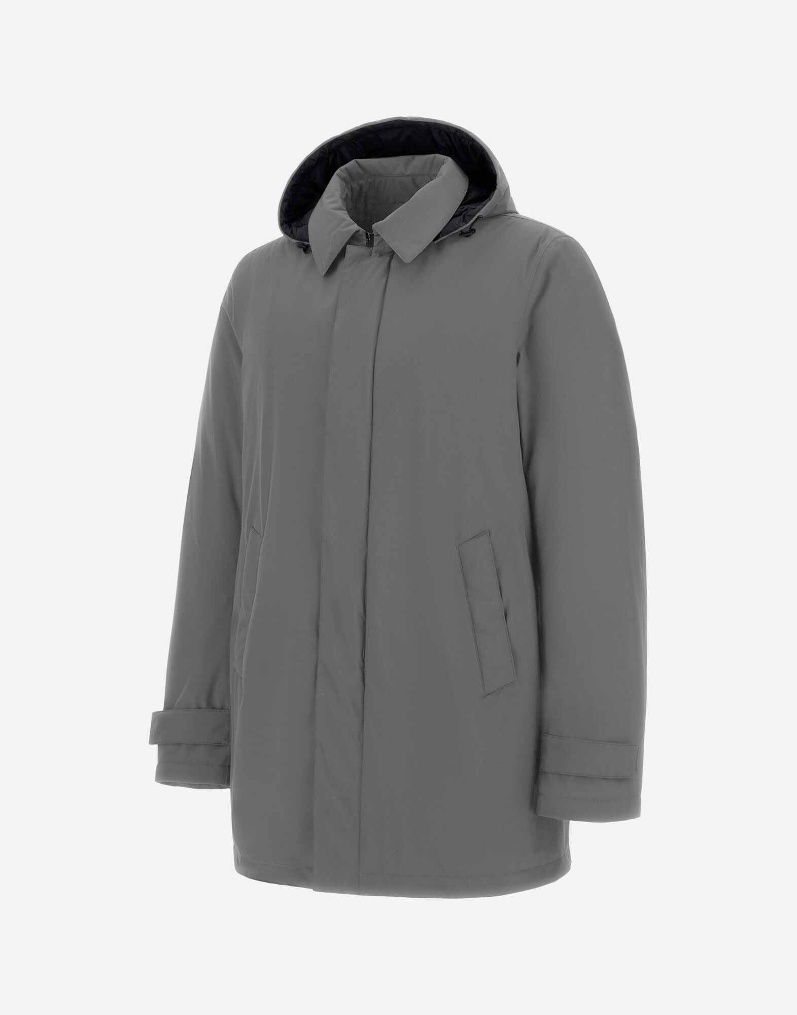専用! HERNO他2点 メンズ LONG PARKA IN 2-LAYER WINDSTOPPER グレー | Herno