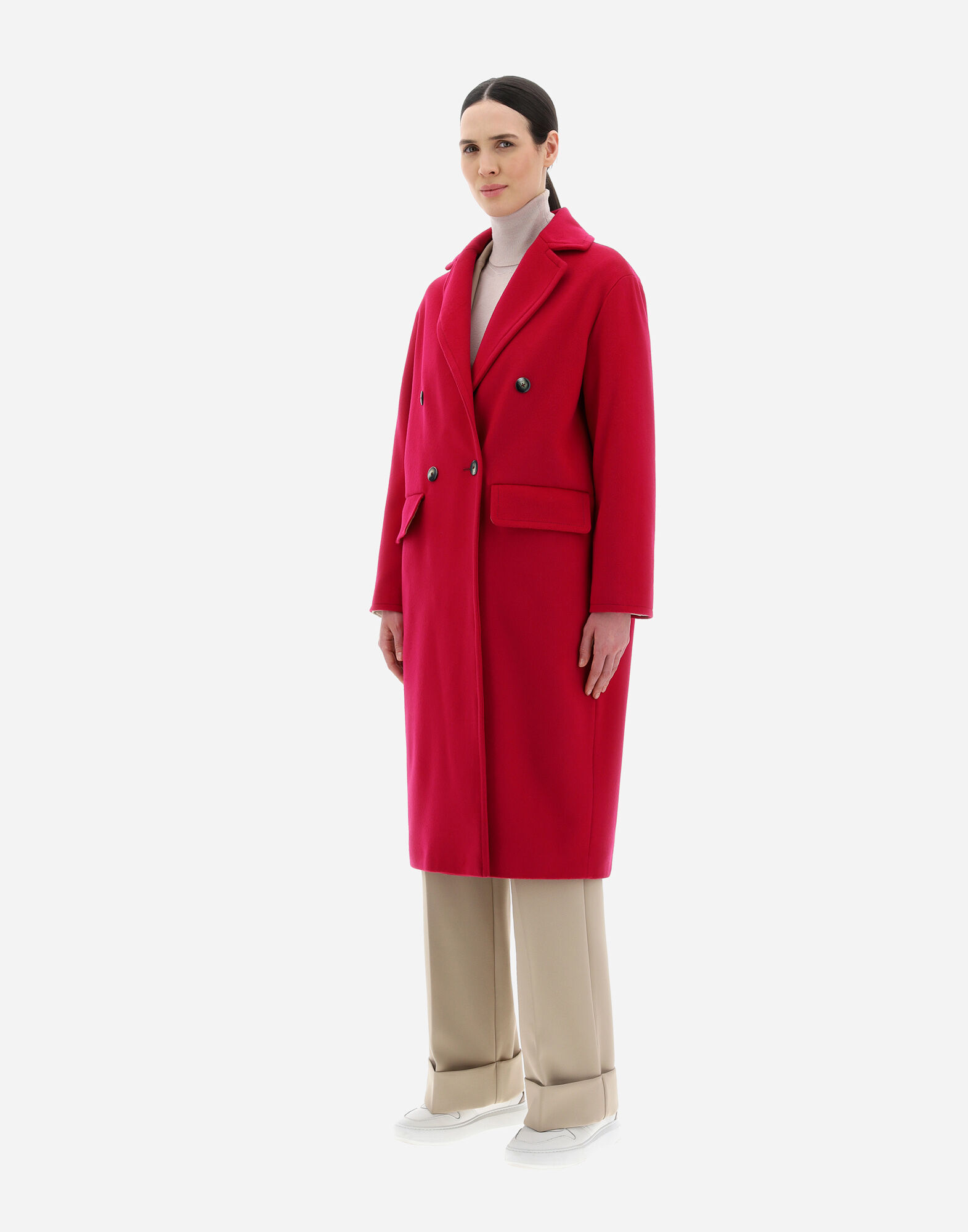 Fuschia coat discount