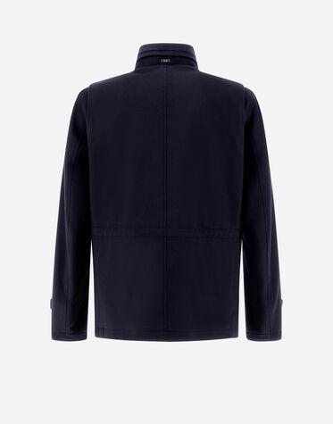 HERNO ヘルノ ウールカシミヤ コート 50 せつなく ネイビー 裏地ホース 