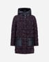 Herno PARKA IN OPERATED TWEED AND NYLON ULTRALIGHT Blue/Beige PI002136D127539221