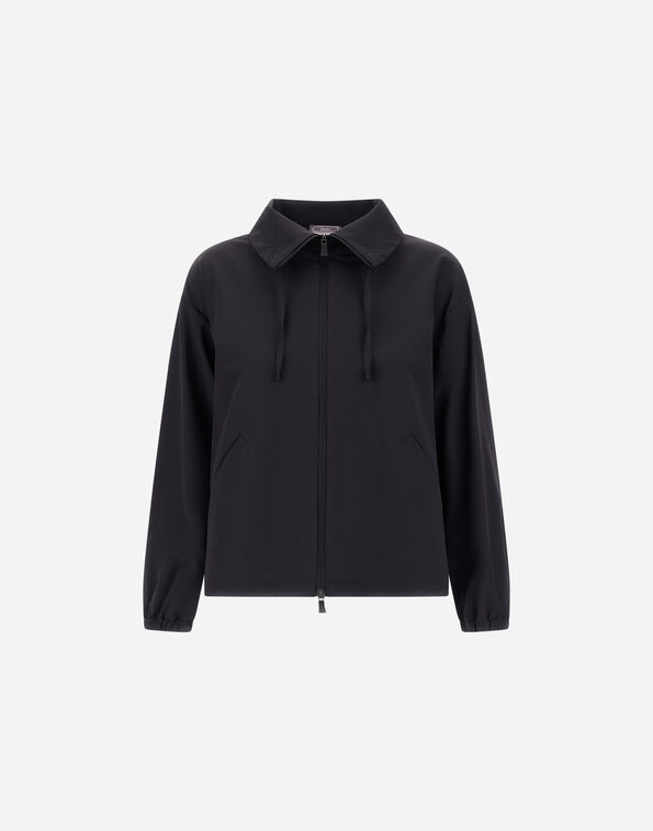 Herno LIGHT COMFORT STRETCH WOVEN SHACKET Black GT000002D12773S9300