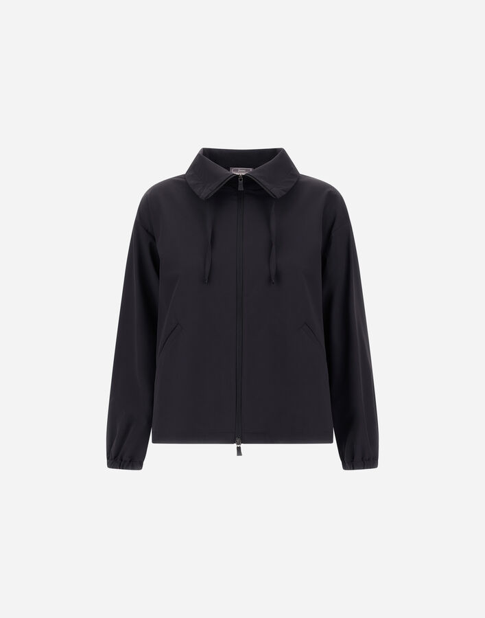 Herno LIGHT COMFORT STRETCH WOVEN SHACKET Black GT000002D12773S9300