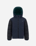 Herno BOMBER JACKET IN KEYSTONE AND NYLON CHAMONIX Blue/Green PI000152B123439279