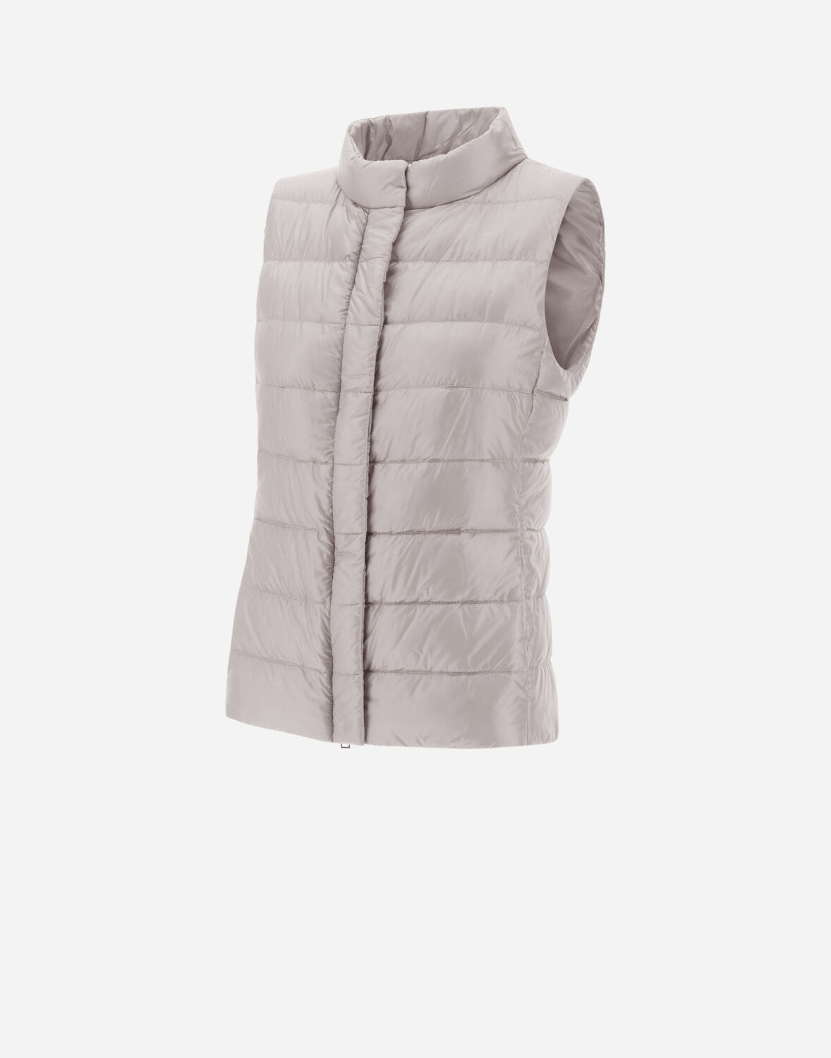 Herno Piumino Gilet Iconico Giulia Hd In Grey Pearl