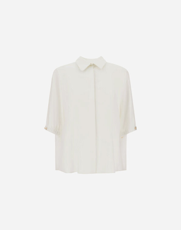 Herno SHIRT IN LINEN BLEND White CM000046D126891000