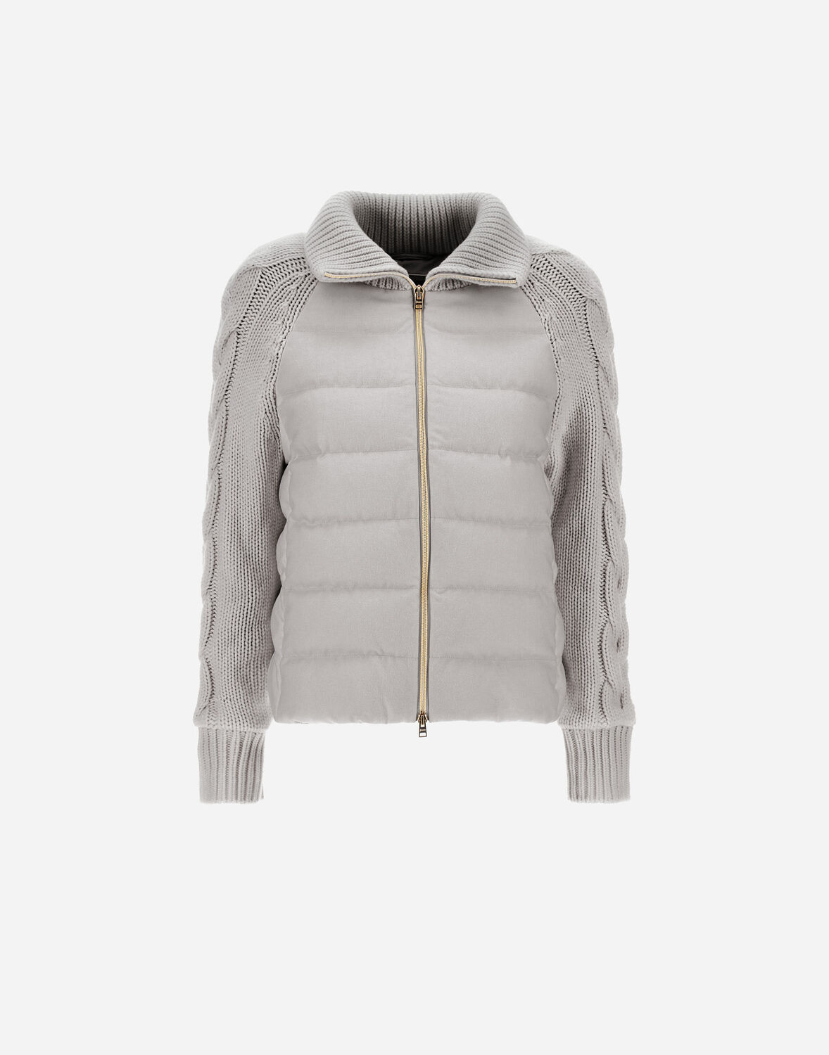 Herno Jacke Aus Cashmere Seta Und Knit In Chantilly