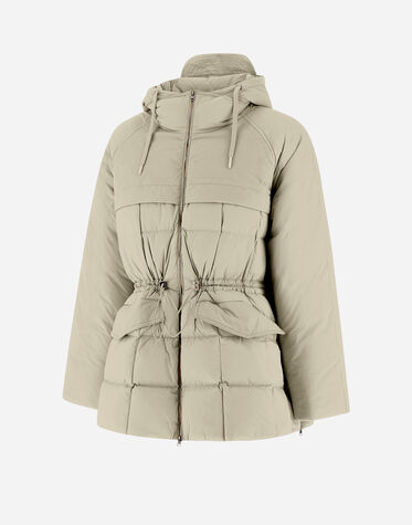 レディース ナイロンテクノ パーカー ベージュ | Herno® (ヘルノ) 