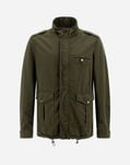 Herno GARMENT-DYED LINEN AND COTTON FIELD JACKET Light Military FI000112U131477730T01