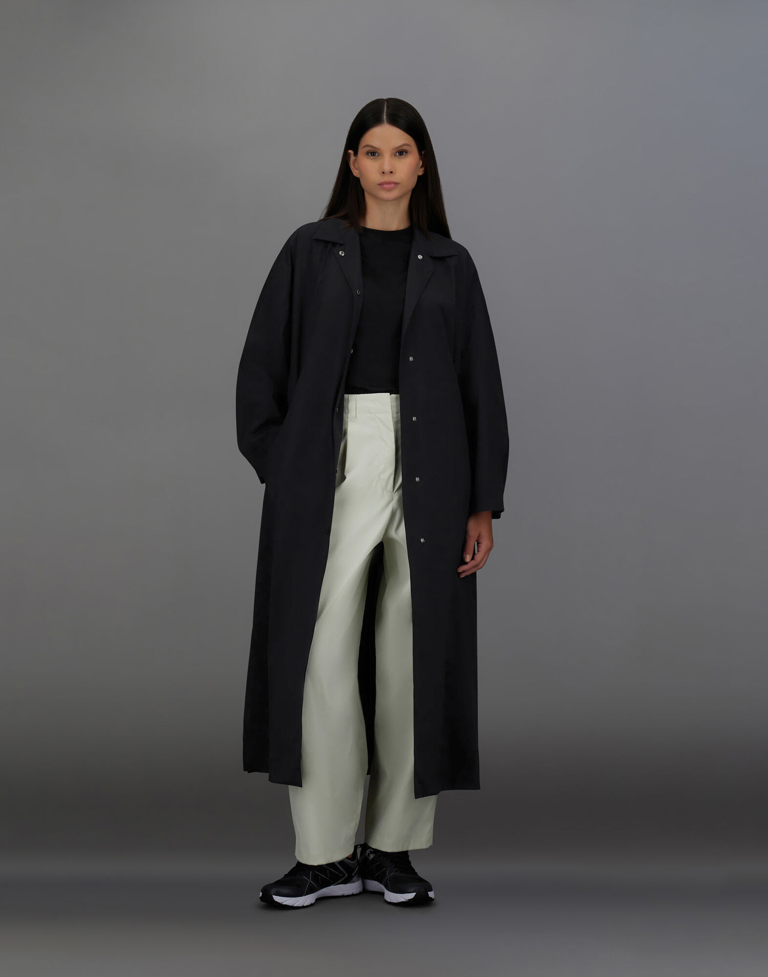 半額ストア ゴアテックス ラミナー 2レイヤー ブラック トレンチコート Jacket Outer