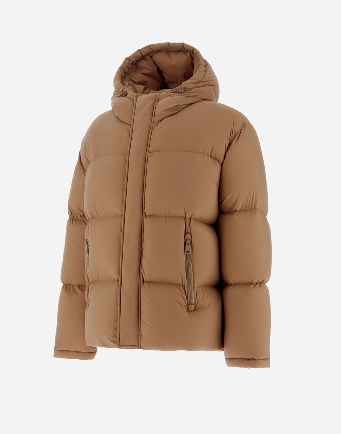 Herno Quilted Down Jacket In Camel