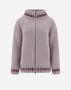 Herno RESORT CARDIGAN IN INFINITY & CHENILLE KNIT Lilac MC00026DR701564025