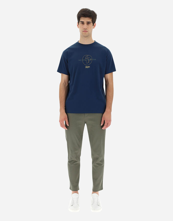 Herno Black Cotton T-Shirt
