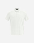 Herno JERSEY CREPE POLO SHIRT White JPL00115U520051000