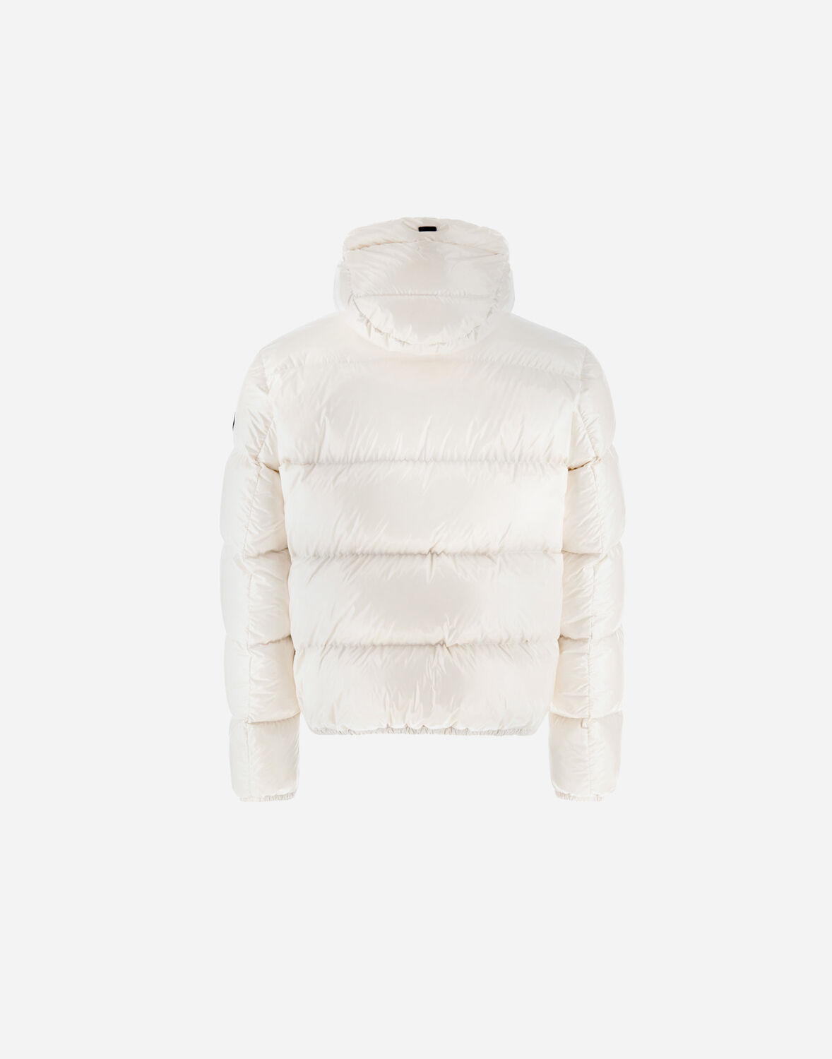 Herno Shiny Padded Down Jacket With Hood And Elasticated Cuffs In White