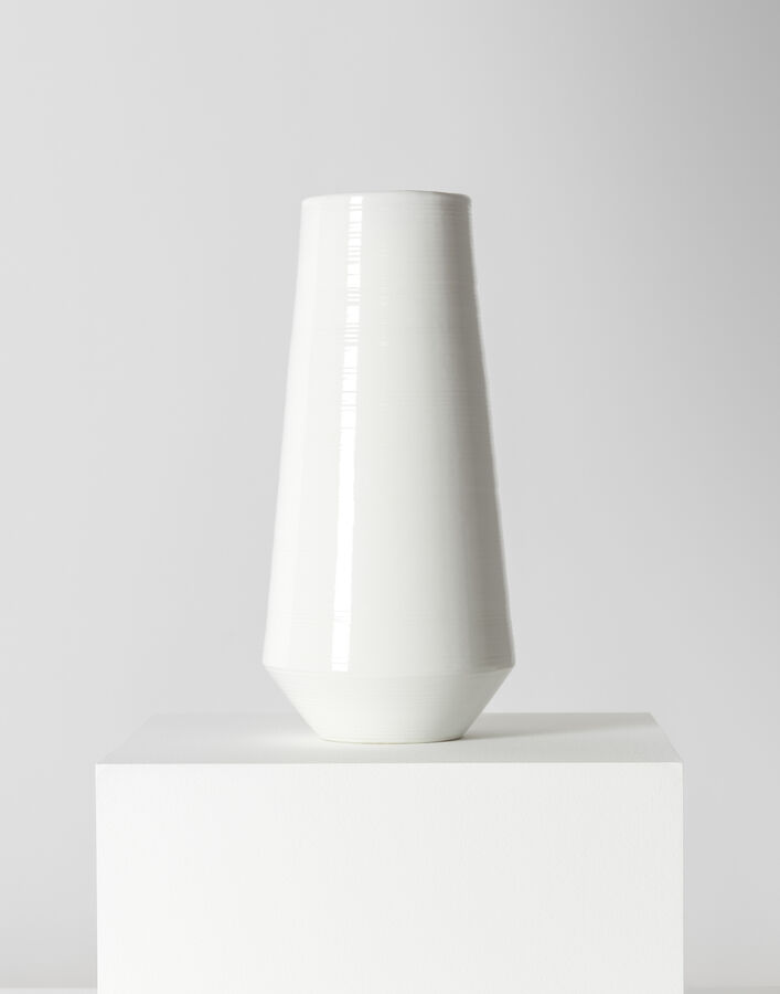 Herno MEDIUM CERAMIC FLOWER VASE White FLOWERMEDIUMCERAMICA011000
