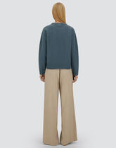 MAGLIONE RESORT IN 100% WOOL in Verde Petrolio da Donna Herno®