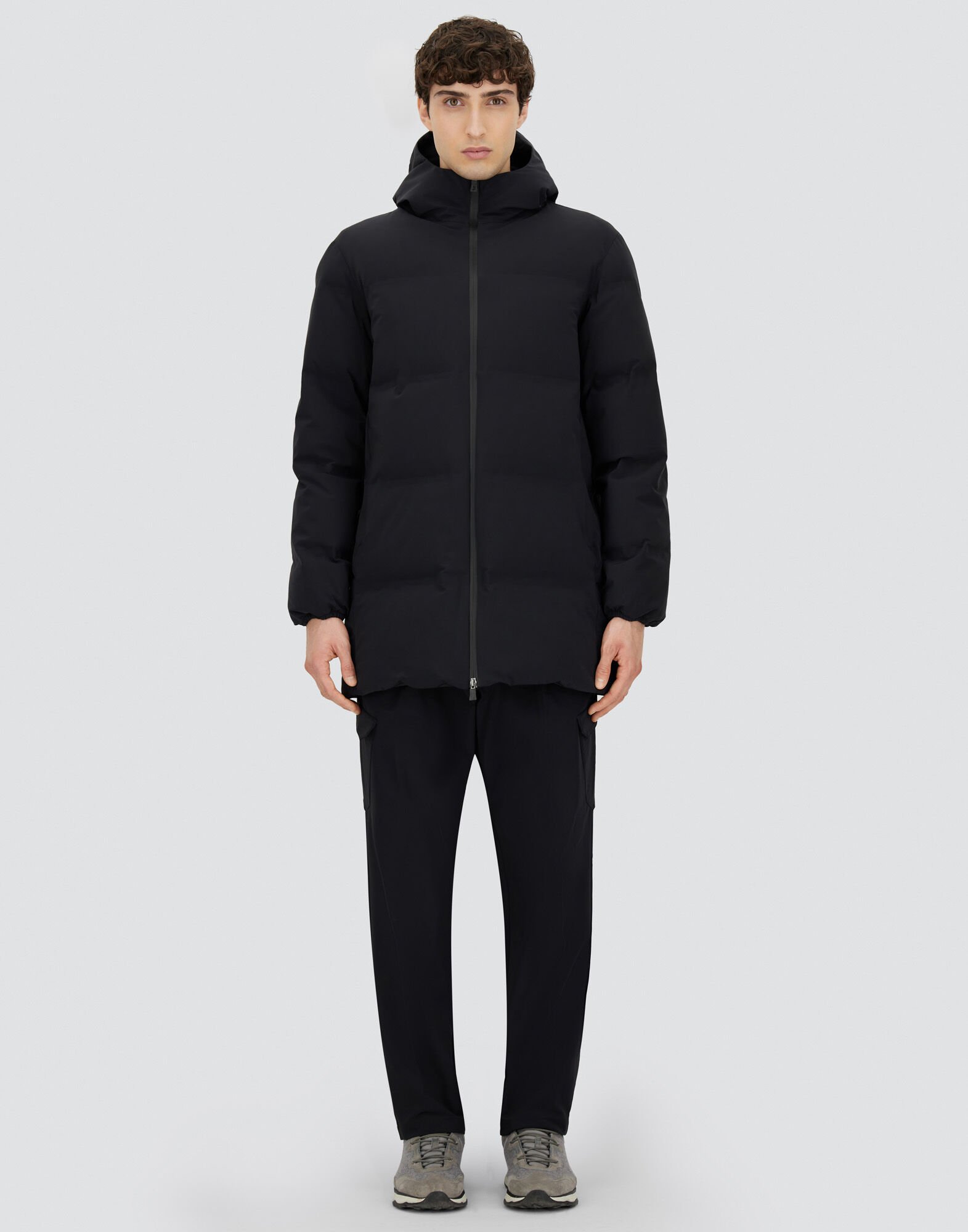 Herno ブラックダウンジャケット HERNO(ヘルノ) PI006UL LAMINAR Down Jacket ラミナー ダウン