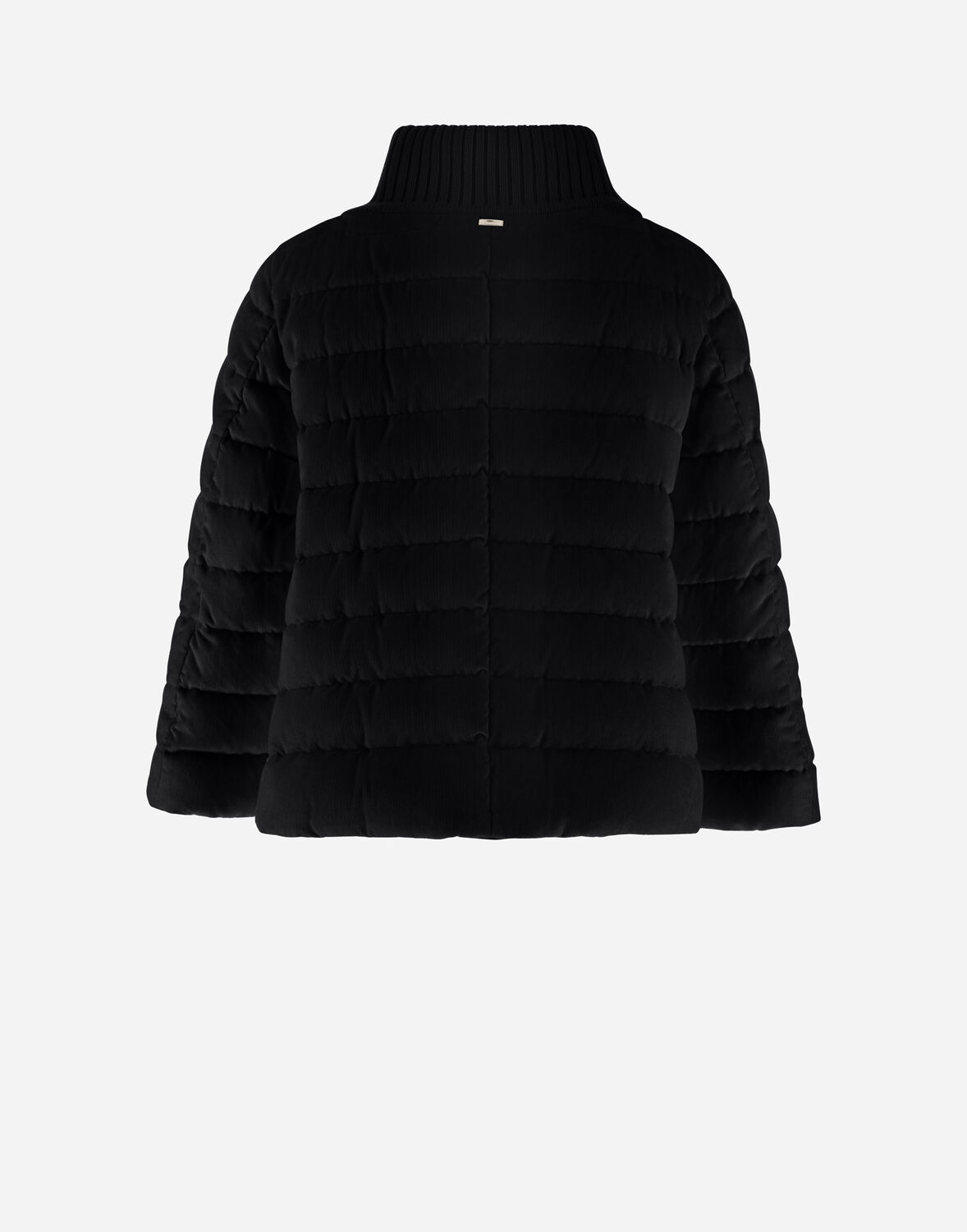 Herno Padded Goose Down Wool Jackets In Black