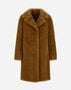 Herno COAT IN CURLY ALTERNATIVE FUR Sand GC000503D124212000
