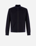 Herno BOMBER JACKET IN CASHMERE Dark Blue GI000451U380209290