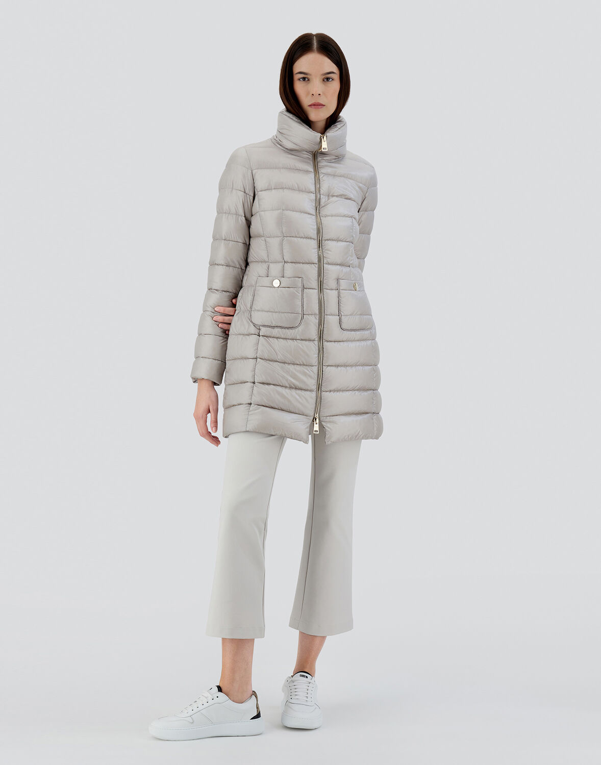 Herno Maria In Grey Pearl