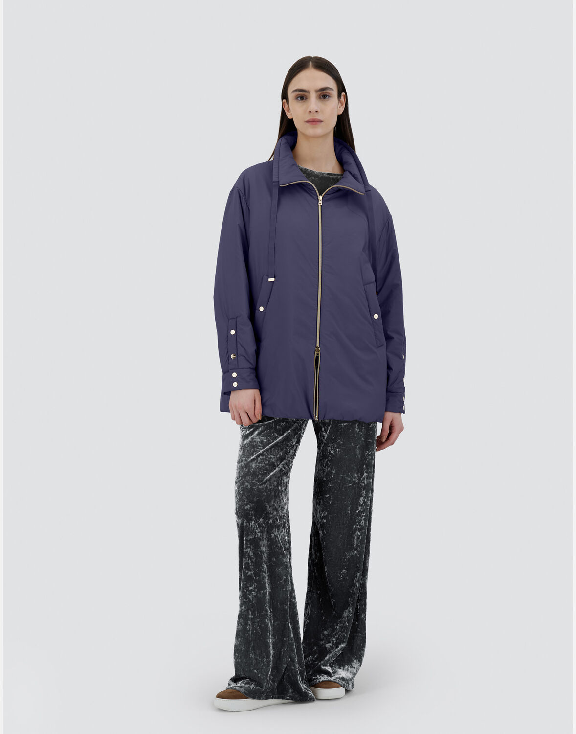 Herno エコアージュ Aシェイプコート In New Blue