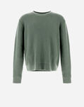 Herno RESORT SWEATER IN ENDLESS OPERATED WOOL Olive Green MG00022UR701937500