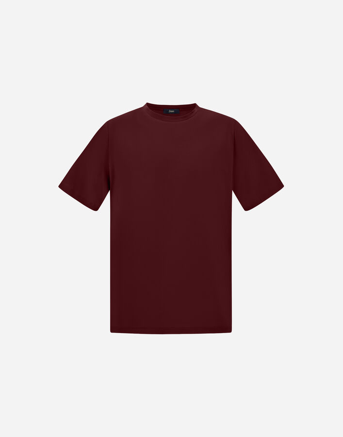 Herno SUPERFINE&nbsp;COTTON STRETCH T-SHIRT Bordeaux JG000174U520036750