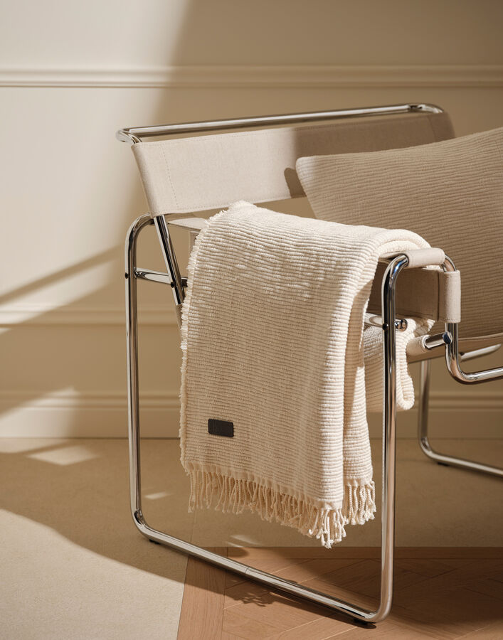 Herno HERNO HABITA BOUCLÉ BLANKET Natural HOLIDAYBLANKETCOTONE011100