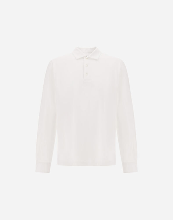 Herno POLO SHIRT IN SUPERFINE COTTON STRETCH White JPL00155U520031000
