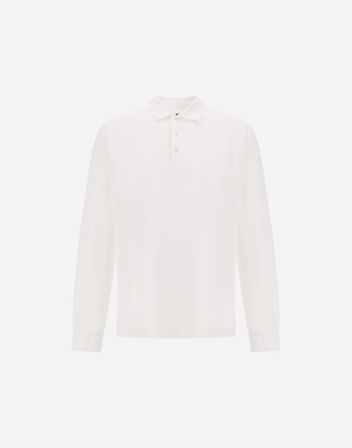 Herno POLO SHIRT IN SUPERFINE COTTON STRETCH White JPL00155U520031000