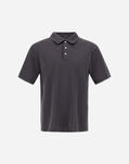 Herno JERSEY KNIT EFFECT POLO SHIRT Grey JPL00125U520599460