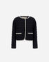 Herno JACKET IN BRIGHT BOUCLÉ Black PI002020D132419300