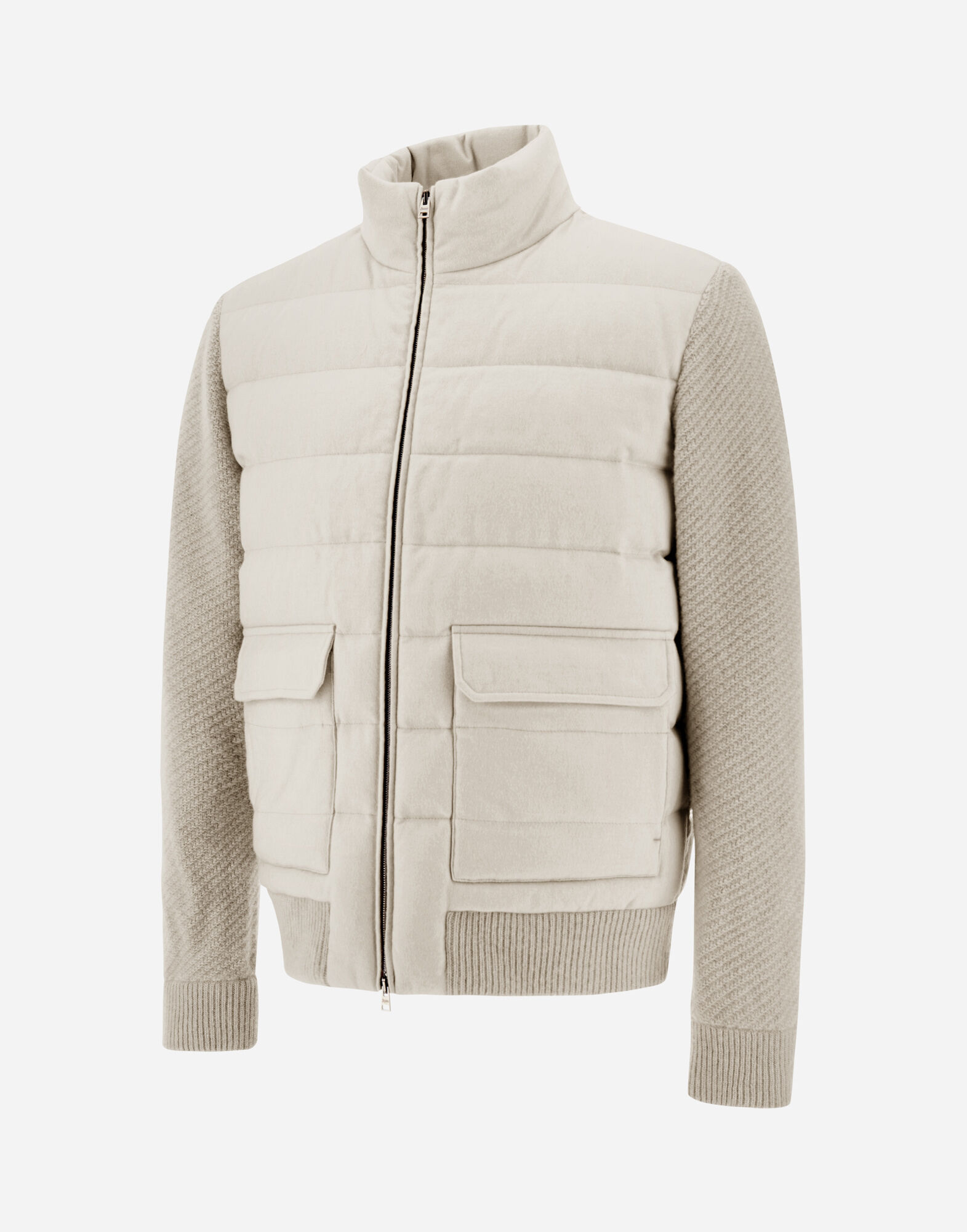 メンズ カシミヤ シルク ニット ボンバージャケット シャンティイ | Herno® (ヘルノ)