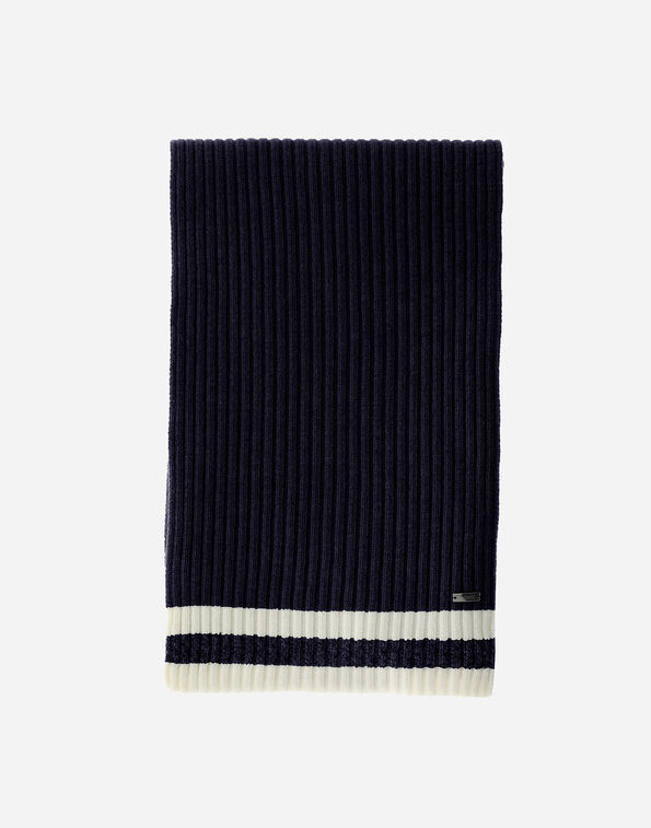 Herno RESORT SCARF IN DOUBLE RIB WOOL ネイビーブルー SCP0004UR702929200