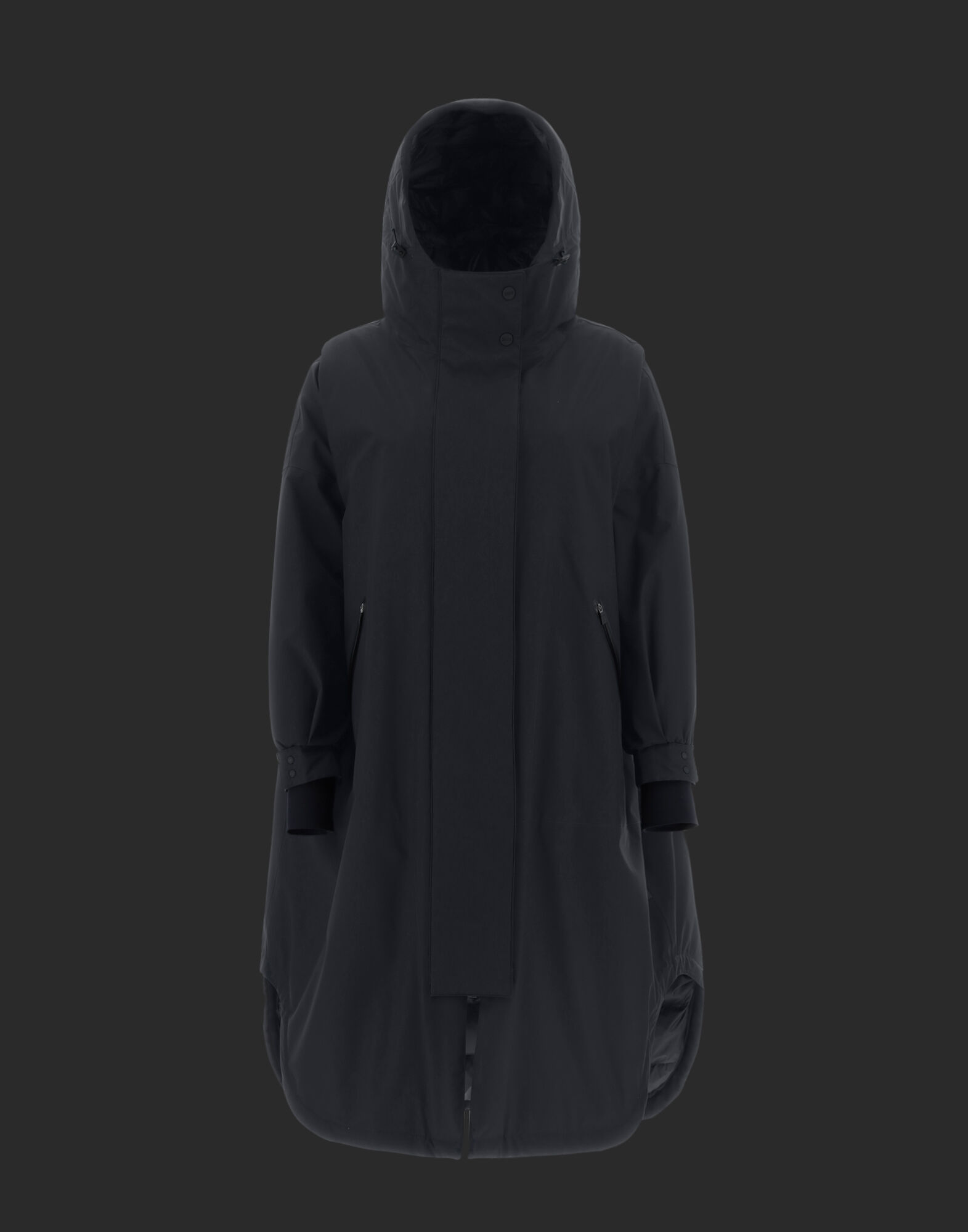 PIUMINO LUNGO GORE TEX LAMINAR HD in Black for Women Herno